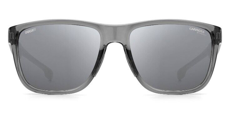 Carrera CARDUC-003/S 0R6S/T4 Grey-Black/Silver Mirrored Square Men's Sunglasses
