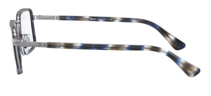 Persol 0PO2473V 1099 Gunmetal Blue Gird Rectangular Men's Eyeglasses
