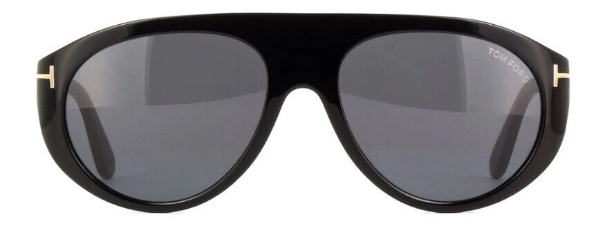 Tom Ford FT 1001 Rex-02 01A Shiny Black/Smoke Men's Sunglasses