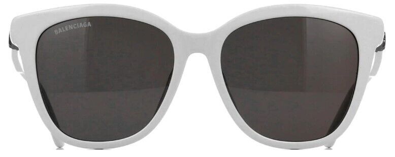 Balenciaga BB0183SA 003 Ivory/Grey Round Full-Rim Women's Sunglasses