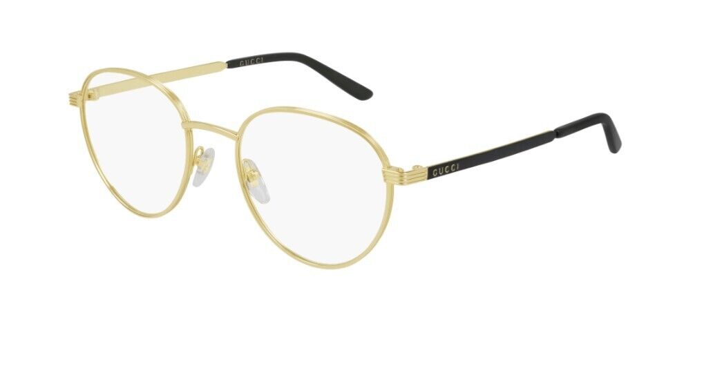 Gucci GG0942O 003 Gold-Black Round Men's Eyeglasses