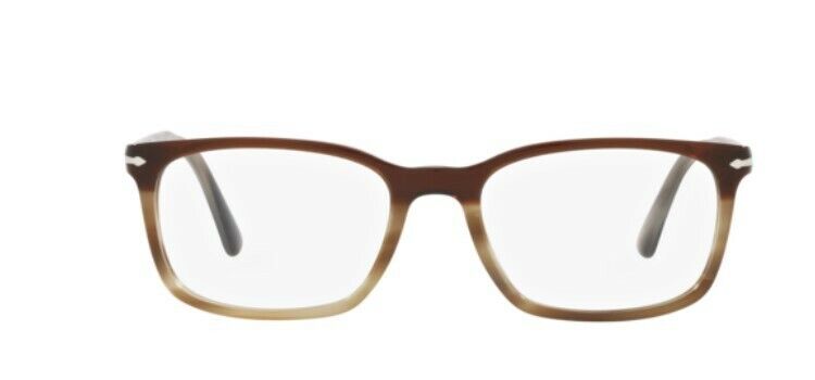 Persol 0PO3189V 1135  Striped Brown/Grey/Black / Silver Square Men's Eyeglasses