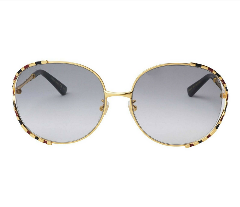 Gucci GG 0595S 002 Gold/Gray Gradient Sunglasses