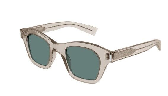 Saint Laurent SL 592 005 Beige/Green Soft Square Men's Sunglasses