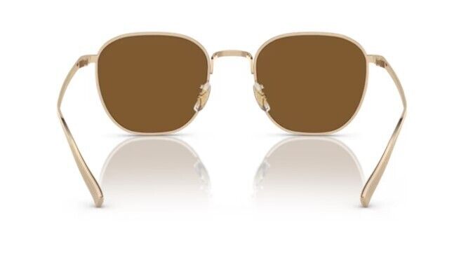 Oliver Peoples 0OV1329ST 5035G8 Gold Cognac Mirror Square 49mm Men's Sunglasses