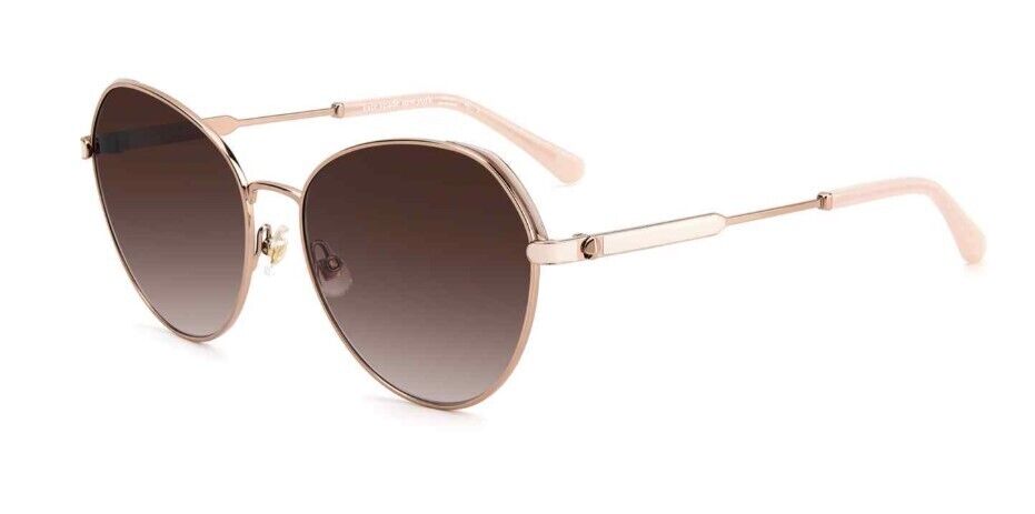 Kate Spade Octavia/G/S 0AU2/HA Red Gold/Brown Gradient Oval Women's Sunglasses