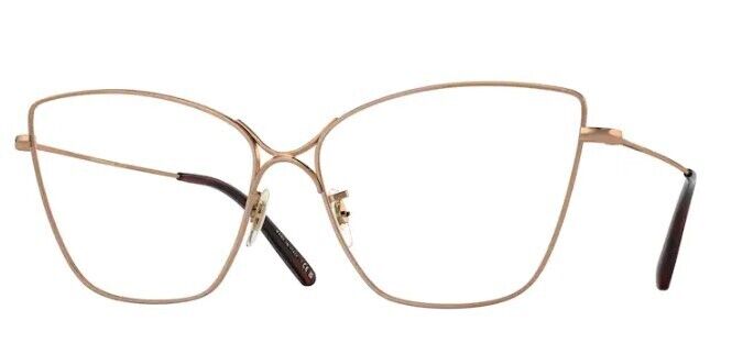 Oliver Peoples 0OV1288S Marlyse 5326SB Rose Gold/Blue Block Women's Eyeglasses