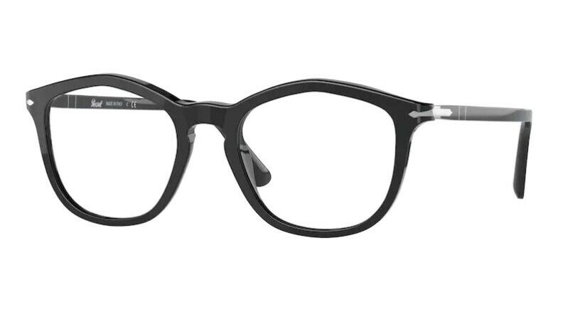 Persol 0PO3267V 95 Black/ Silver Irregular Unisex Eyeglasses