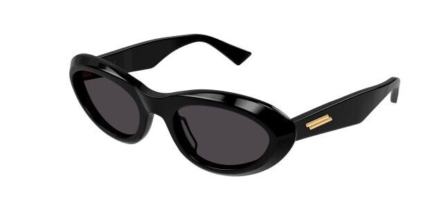 Bottega Veneta BV1191S 001 Black/Grey Oval Women's Sunglasses