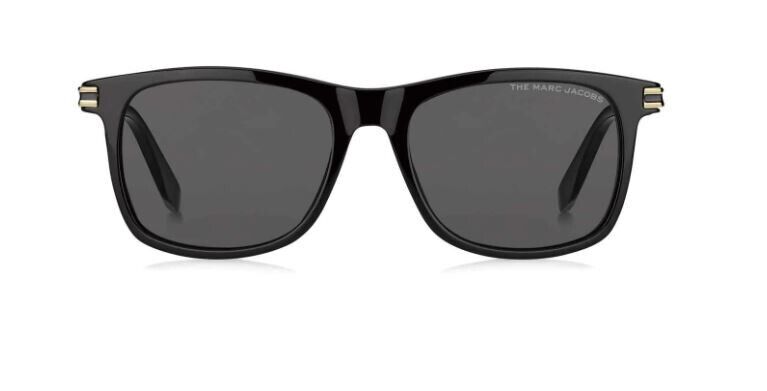 Marc Jacobs MARC-530/S 02M2/IR Black-Gold/Grey Rectangle Men's Sunglasses