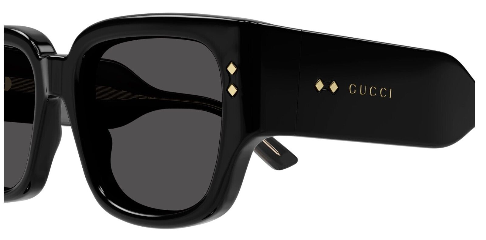 Gucci GG1261S 001 Black/Grey Square Men's Sunglasses
