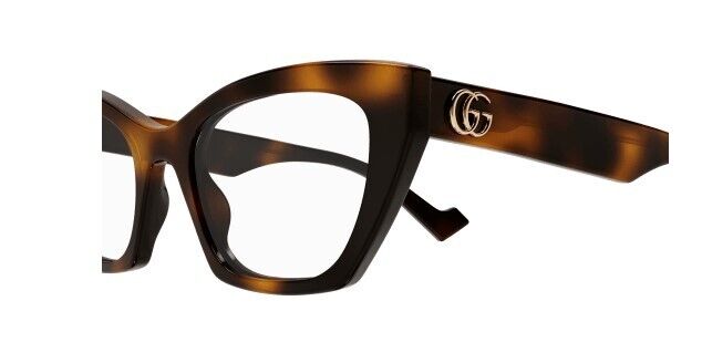 Gucci GG1334O 002 Havana Cat Eye Women's Eyeglasses