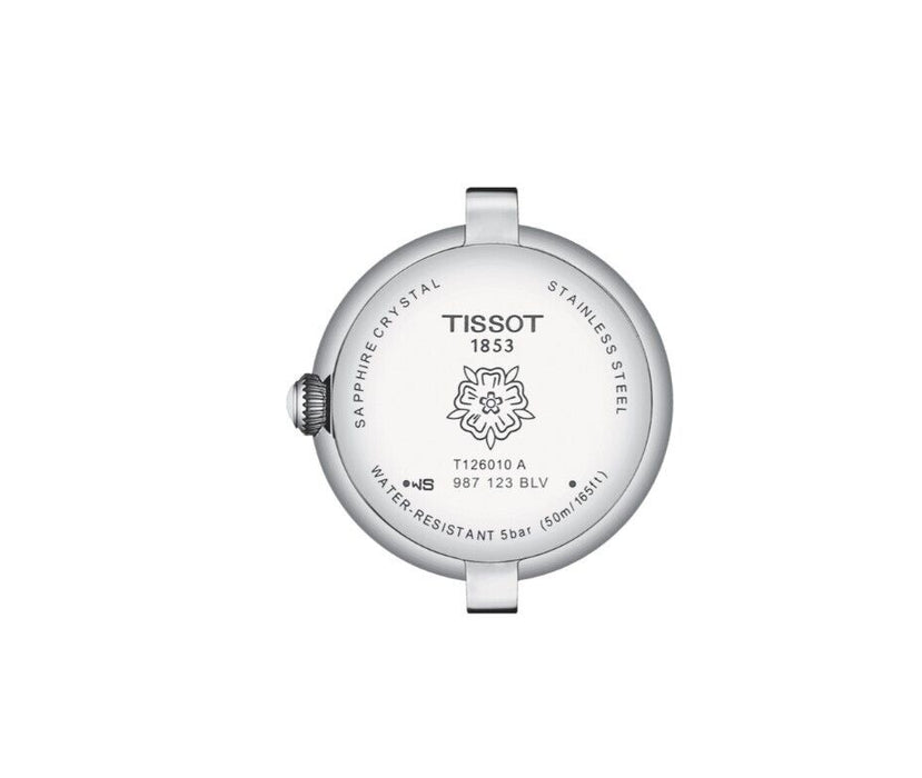 Tissot Swiss Quartz White Dial  Synthetic Leather Women's Watch T1260106611300