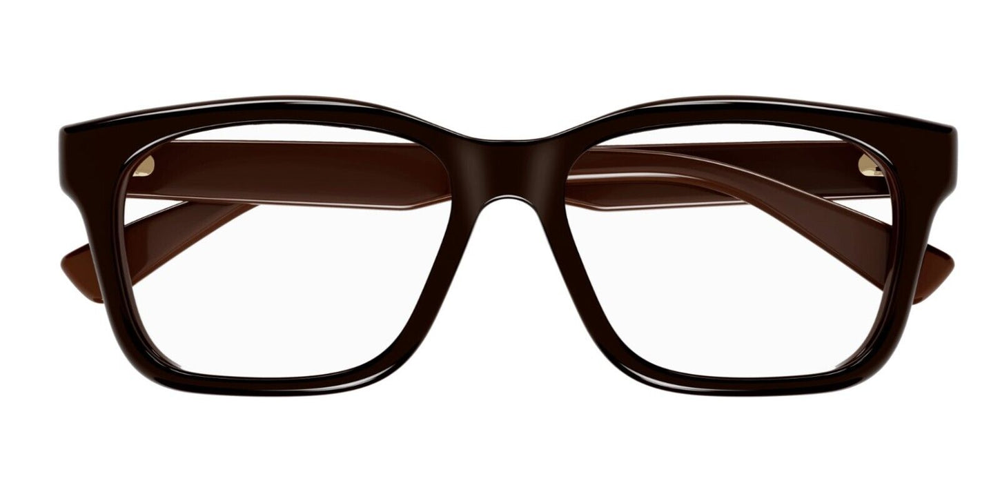 Gucci GG1177O 003 Brown Rectangular Men's Eyeglasses