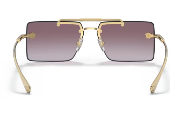 Versace 0VE2245 10028H Gold/Violet gradient Rectangular Men's Sunglasses