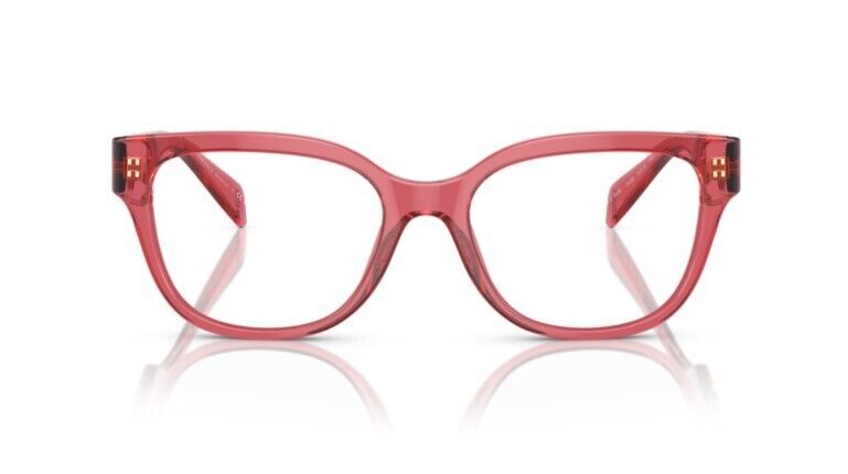 Versace 0VE3338 5409 Transparent Red/ Clear Square 54 MM Women's Eyeglasses