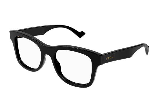 Gucci GG1332O-004 Black Rectangular Men's Eyeglasses