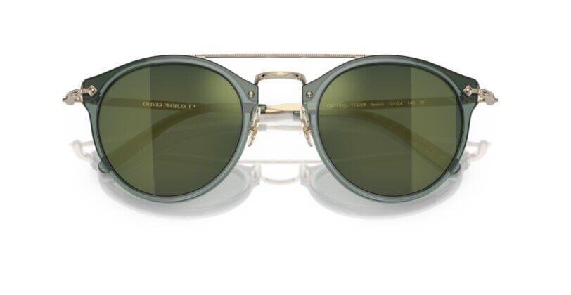 Oliver Peoples 0OV5349S Remick 15476R Ivy-Gold/Graphite Gold Mirrored Sunglasses