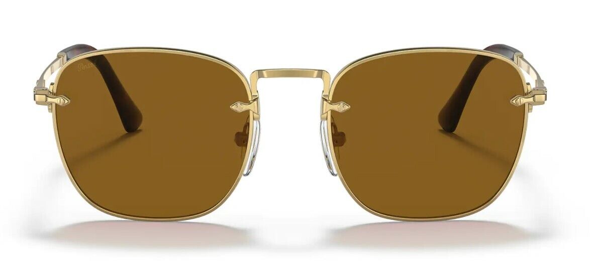 Persol 0PO 2490S 114233 Gold/Brown Men's Sunglasses