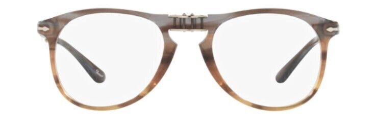 Persol 0PO9714VM 1137 Opal Brown Embedding Men's  Eyeglasses
