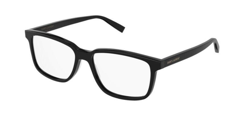 Saint Laurent SL 458 001 Black-Black Full-Rim Rectangle Unisex Eyeglasses