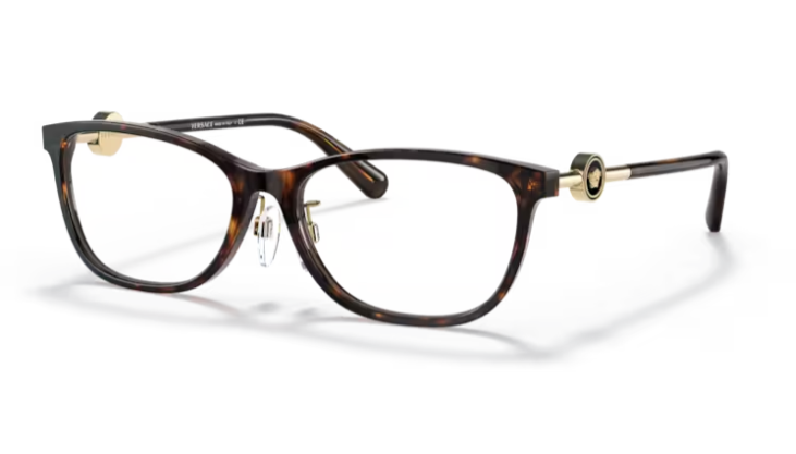 Versace 0VE3297D 108 - Havana Square Eye Women's Eyeglasses