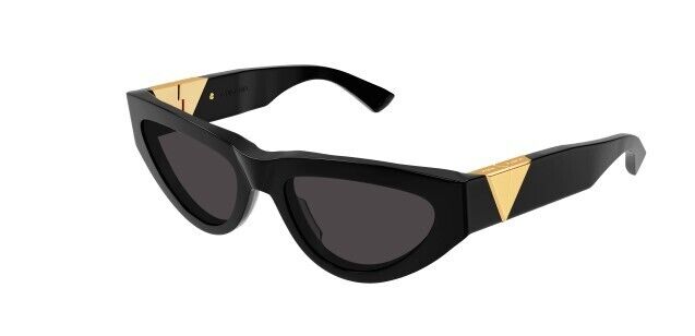 Bottega Veneta BV1176S 001 Black/Grey Cat Eye Women's Sunglasses