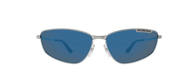 Balenciaga BB0277S 003 Gunmetal/Blue Rectangular Men's Sunglasses