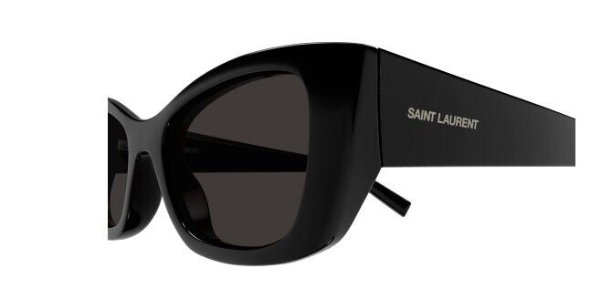 Saint Laurent SL 593-001 Black/Black Cat Eye Women's Sunglasses