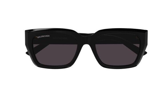 Balenciaga BB0272SA 001 Black/Grey Cat-Eye Unisex Sunglasses