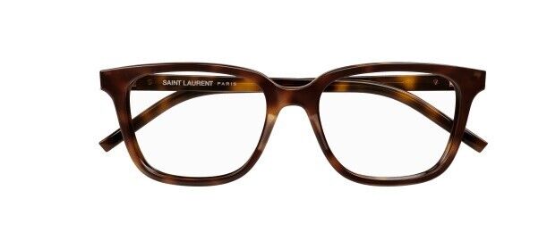 Saint Laurent SL M 110 002 Havana Square Women's Eyeglasses