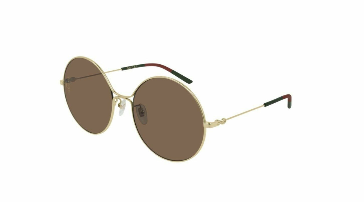NEW Gucci GG 0395 S 002 Gold/Brown  Sunglasses