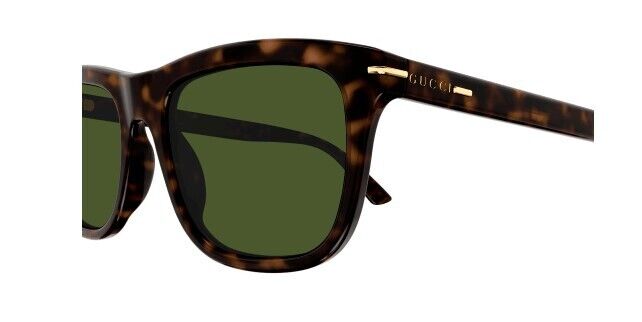 Gucci GG 1444S 002 Havana/Green Rectangular Men's Sunglasses