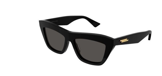 Bottega Veneta BV1121S 001 Black/Grey Cat Eye Unisex Sunglasses