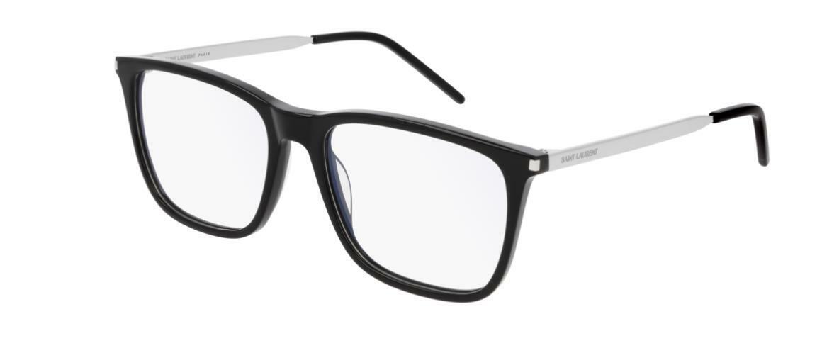 Saint Laurent SL 345 001 Black/Silver Eyeglasses