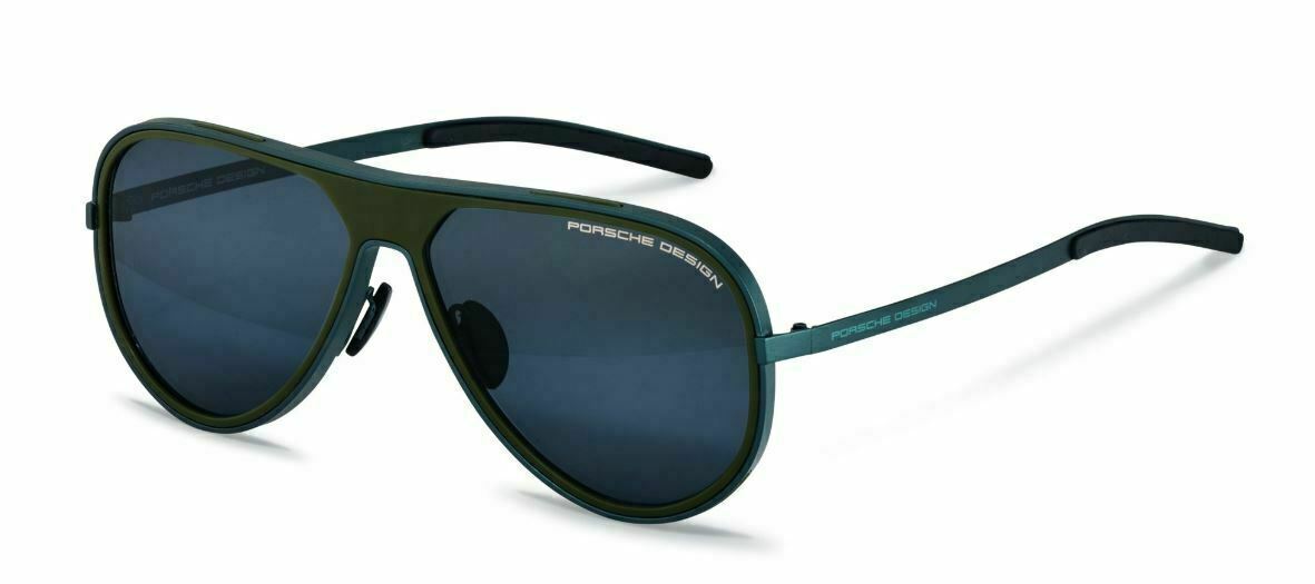 Porsche Design P 8684 C Blue Olive/Blue Black Mirrored Sunglasses