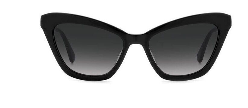 Kate Spade Amelie/G/S 0807/9O Black/Grey Shaded Cat Eye Women's Sunglasses
