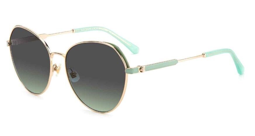 Kate Spade Octavia/G/S 0PEF/IB Gold/Grey Shaded Green Oval Women's Sunglasses
