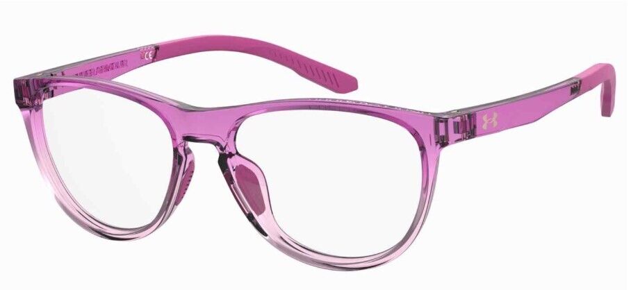 Under Armour UA-9009 00ZA-00 Pink Round Teen Eyeglasses