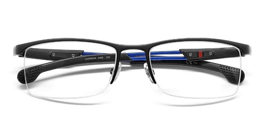 Carrera 4408 0D51 Black Blue Rectangle Men's Eyeglasses
