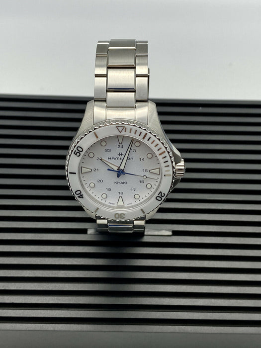 Hamilton Khaki Navy Scuba Quartz White Dial Women's Watch H82221110