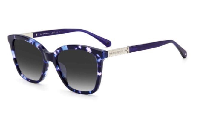 Kate Spade Reena/S 0JBW/90 Blue-Havana/Grey Gradient Square Women's Sunglasses