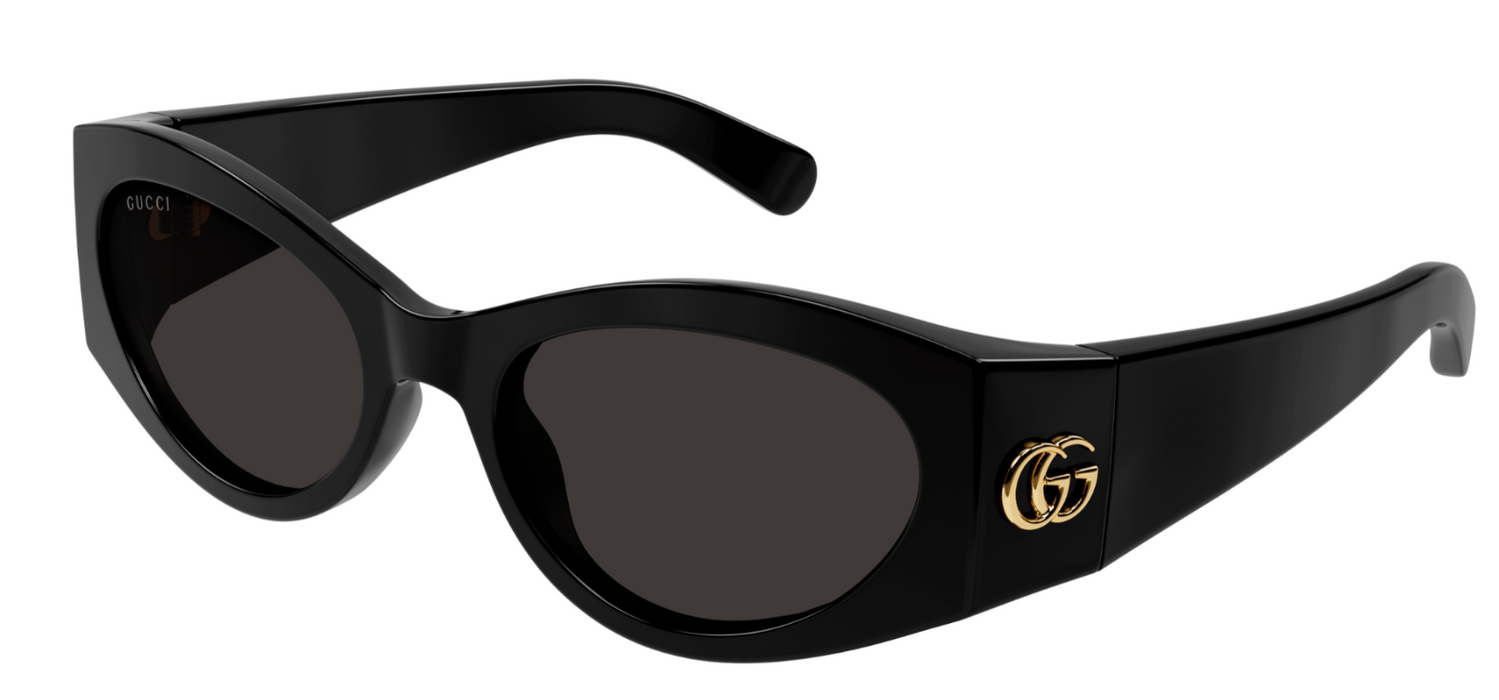 Gucci GG1401S-001 Black/Grey Cat-eye Women's Sunglasses