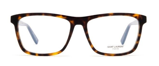 Saint Laurent SL 505 003 Havana Square Full-Rim Unisex Eyeglasses