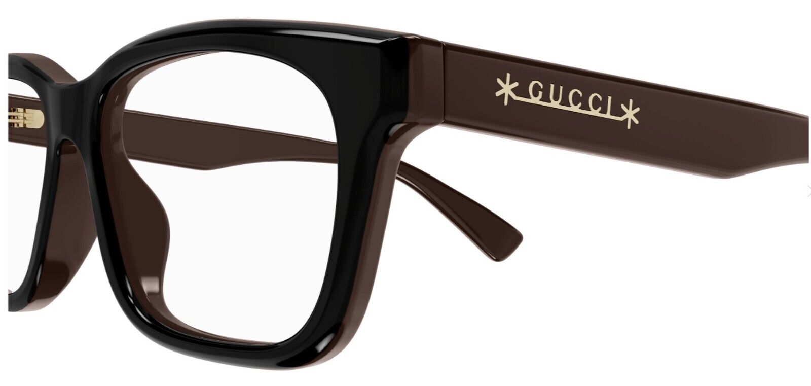 Gucci GG1177O 003 Brown Rectangular Men's Eyeglasses