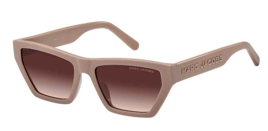 Marc Jacobs MARC-657S 010A/HA Beige/Brown Gradient Rectangle Women's Sunglasses
