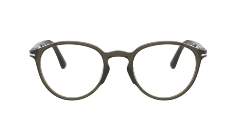 Persol 0PO3218V 1103 Opal Smoke Grey/ Silver Unisex Eyeglasses