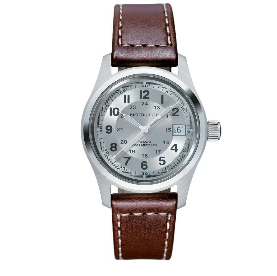 Hamilton Khaki Field Automatic 38mm Silver Dial Men's Watch H70455553