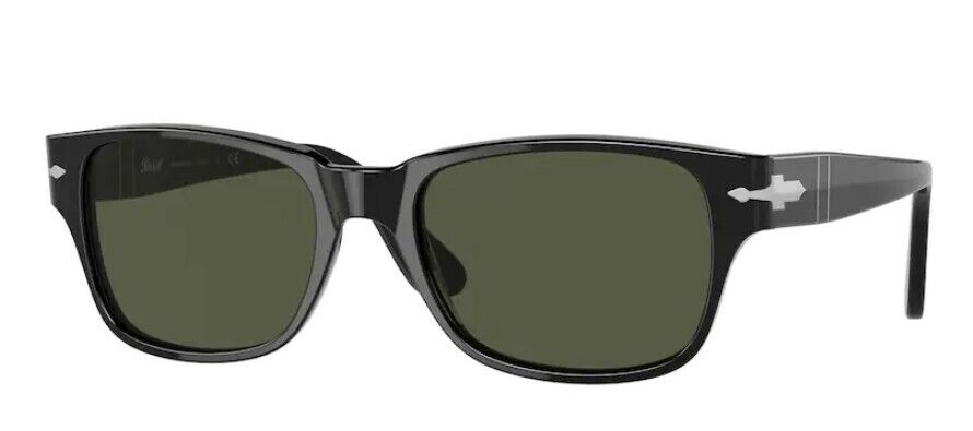 Persol 0PO 3288S 95/31 Black/Green Men's Sunglasses