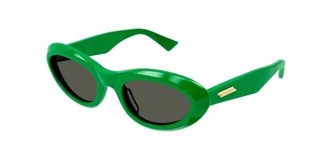 Bottega Veneta BV1191S 003 Green/Green Oval Women's Sunglasses